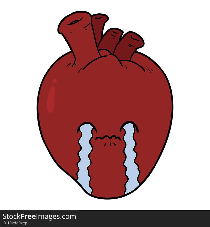 cartoon heart. cartoon heart