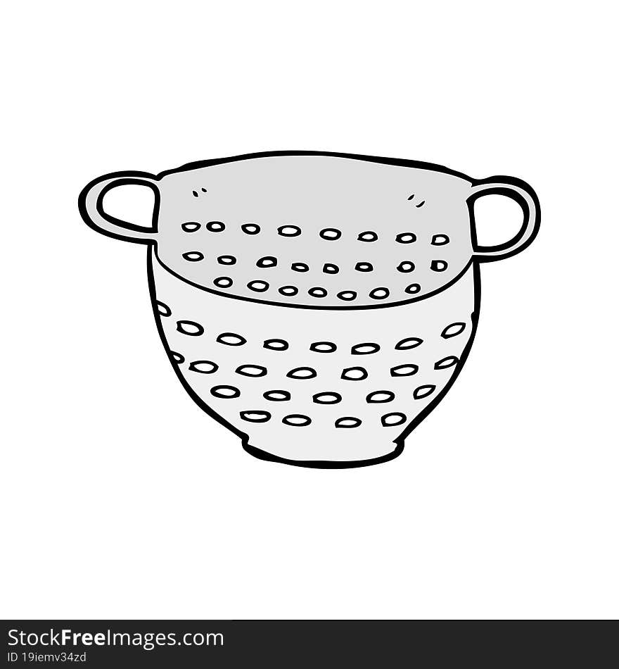 cartoon colander