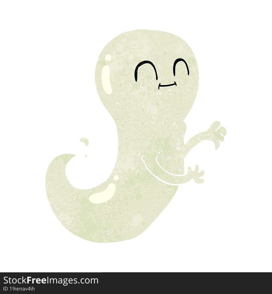 Retro Cartoon Ghost