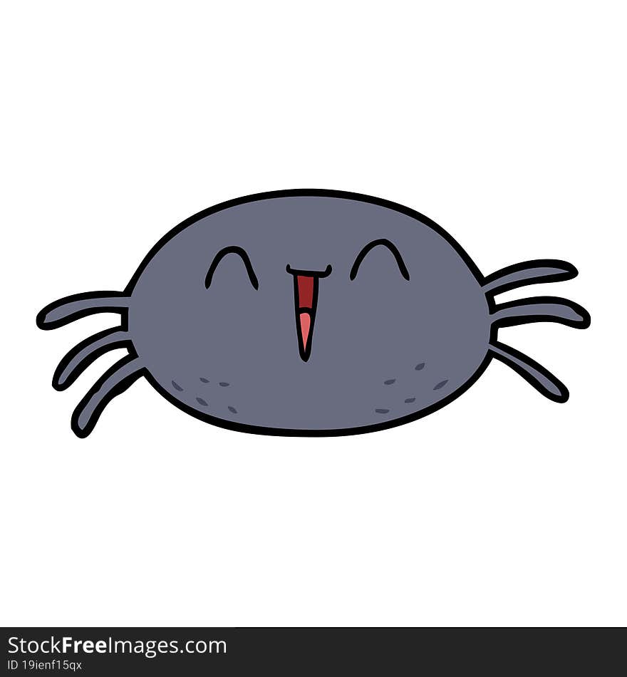 cartoon halloween spider. cartoon halloween spider