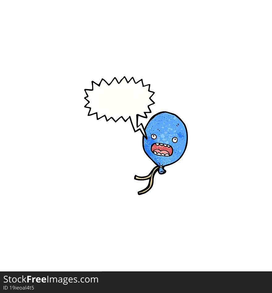 floating balloon cartoon character