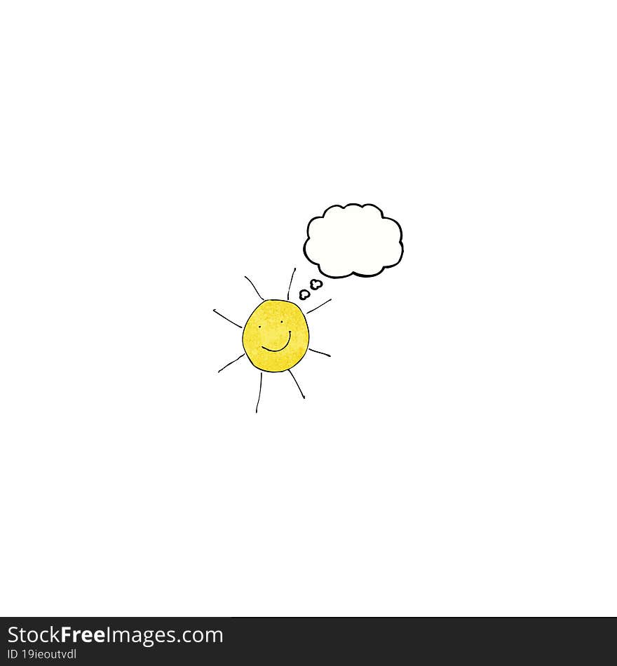 Child S Drawing Of Sunny Weather