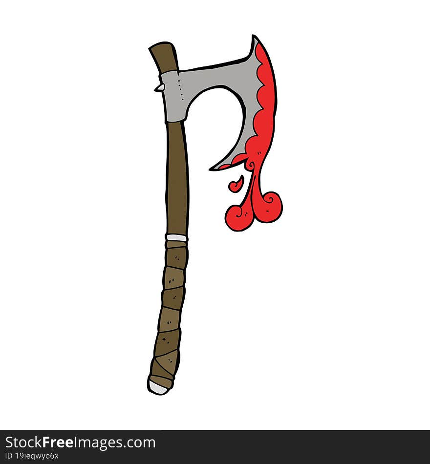 Cartoon Viking Axe