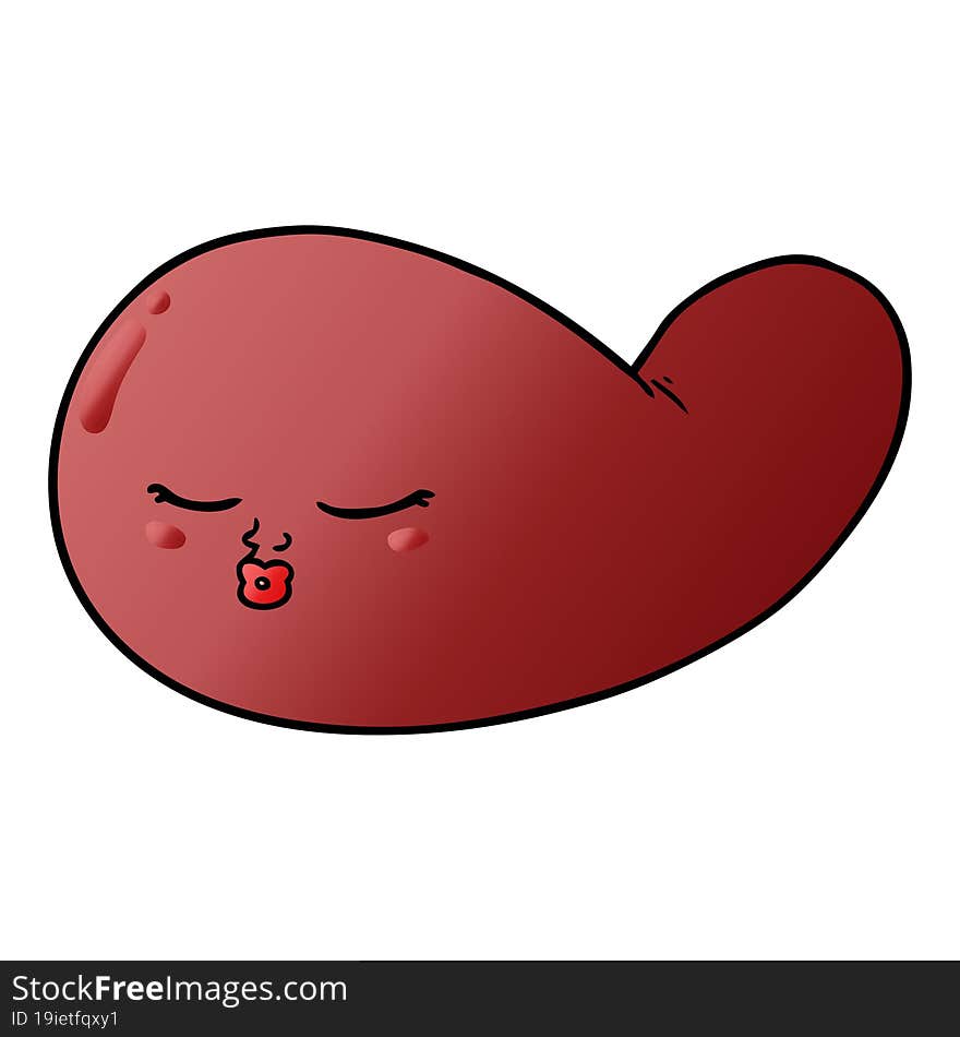 cartoon gall bladder. cartoon gall bladder