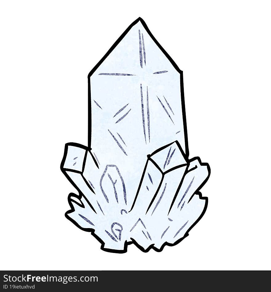 cartoon quartz crystal. cartoon quartz crystal