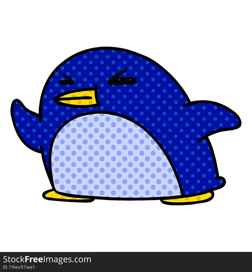 cartoon kawaii of a cute penguin