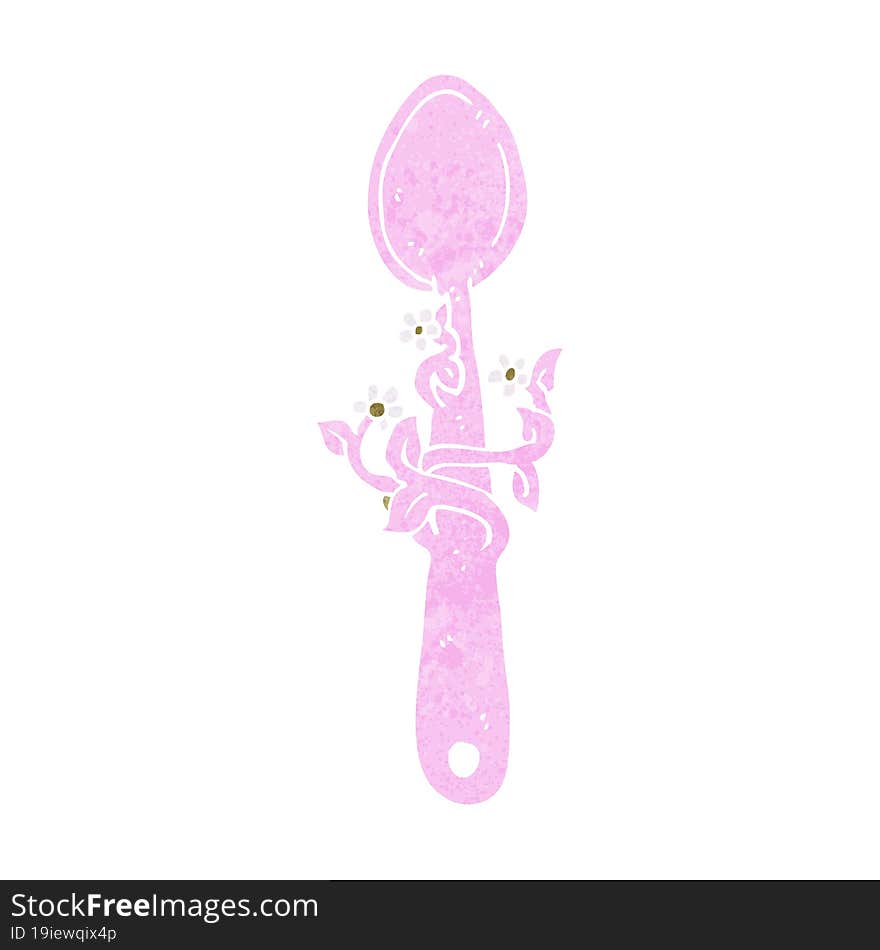 cartoon wooden spoon