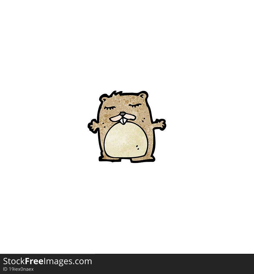 Funny Cartoon Beaver