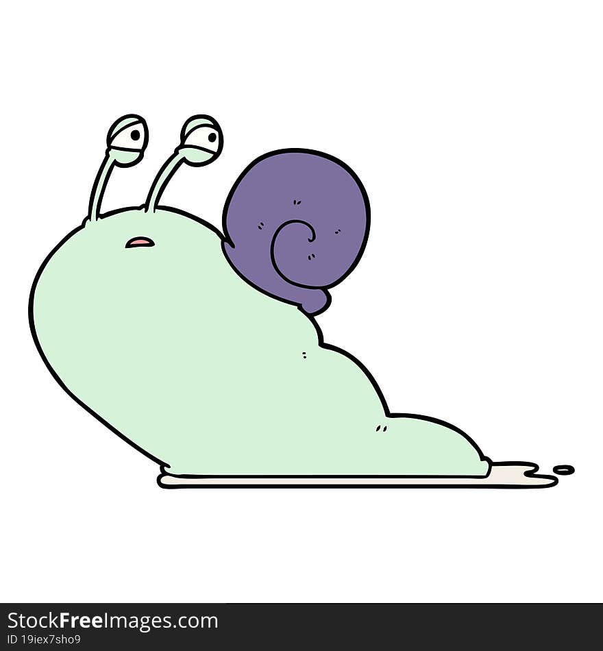 cartoon slug. cartoon slug