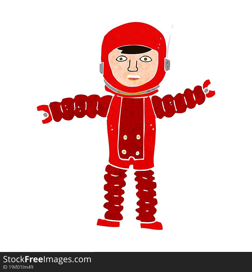 Cartoon Astronaut