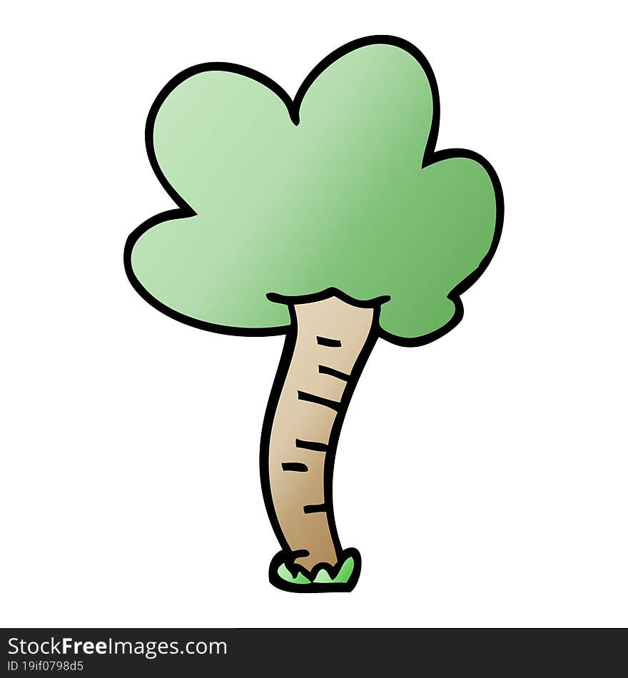 Cartoon Doodle Tree