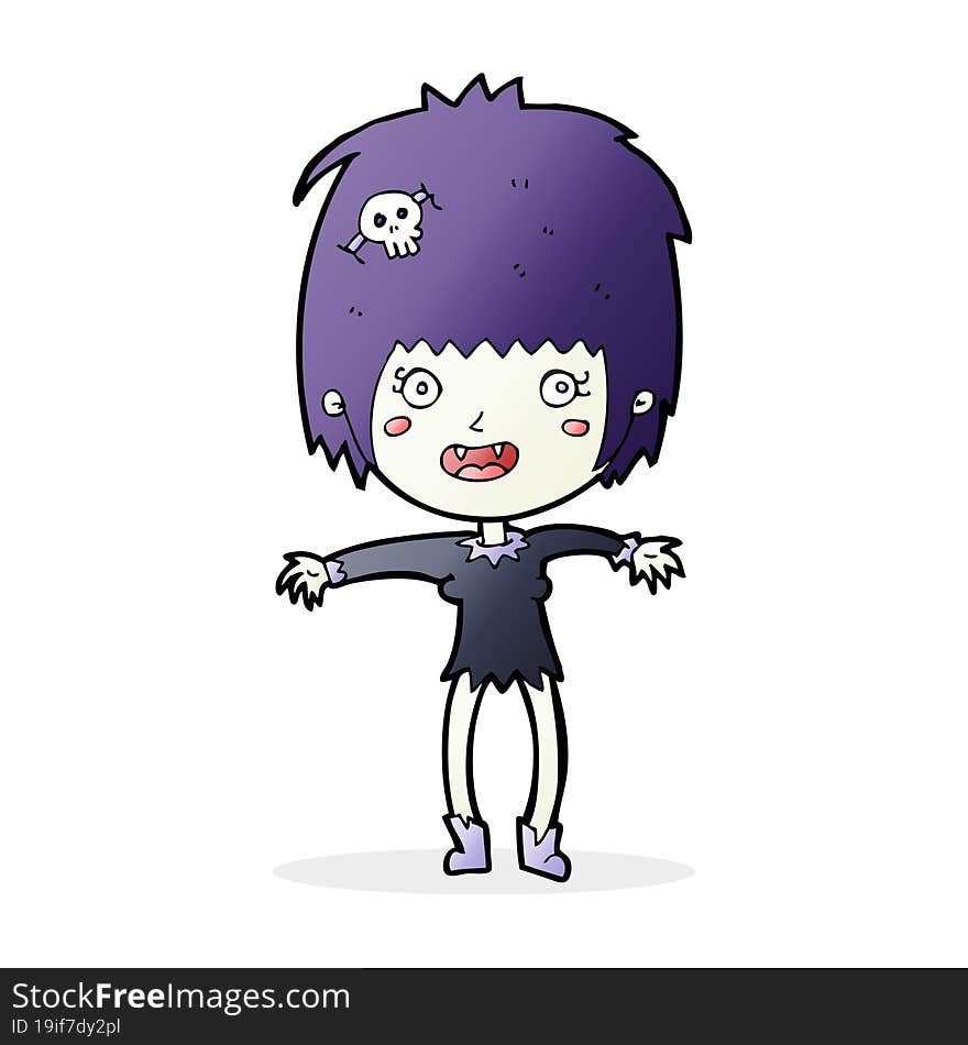 cartoon vampire girl