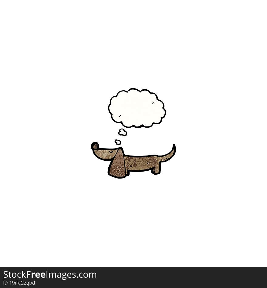 cartoon dachshund