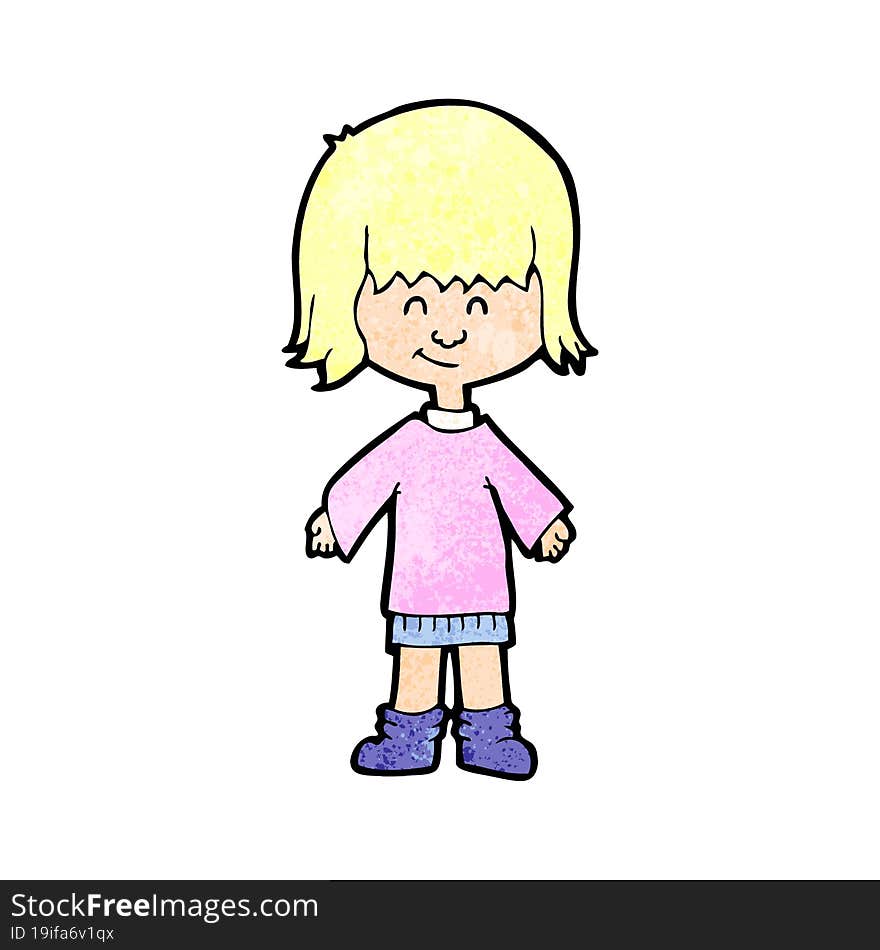 cartoon girl