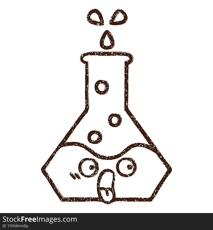 Science Experiment Charcoal Drawing