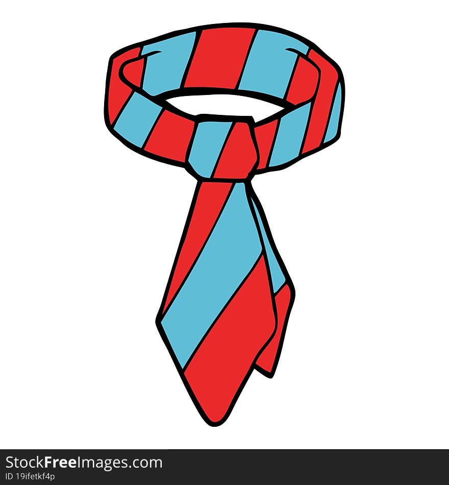 cartoon doodle work tie