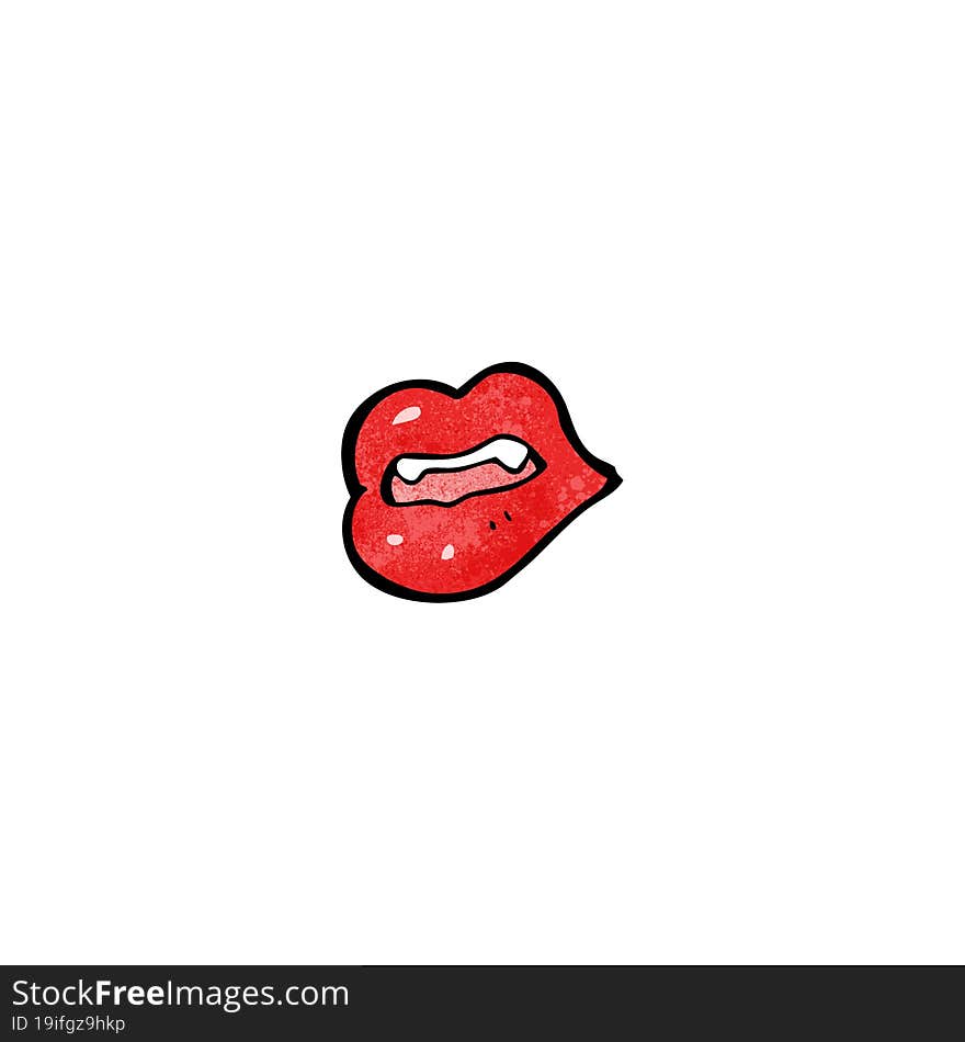 cartoon vampire lips