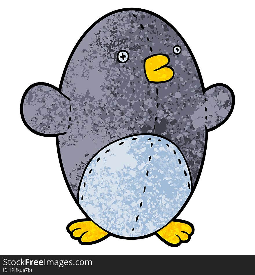 cartoon stuffed toy penguin. cartoon stuffed toy penguin