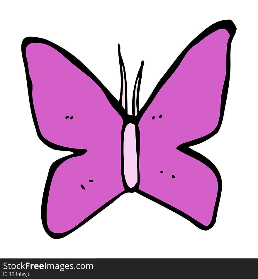 cartoon butterfly symbol