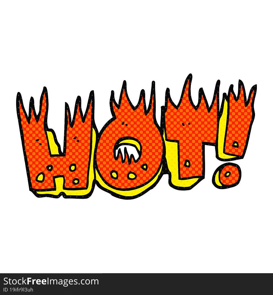 Cartoon Hot Symbol