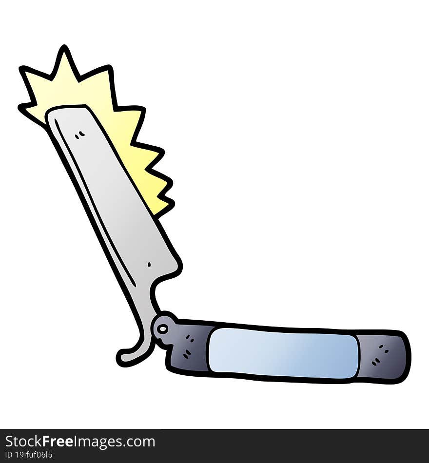 cartoon sharp razor. cartoon sharp razor