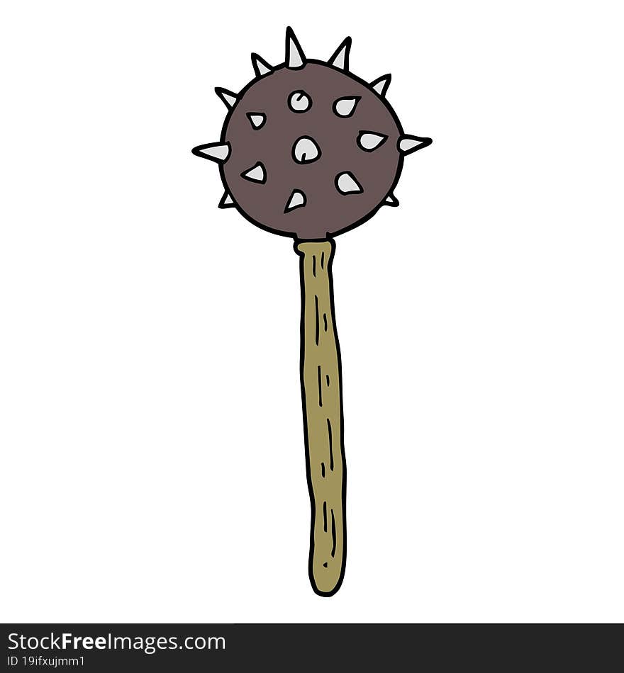 cartoon medieval mace