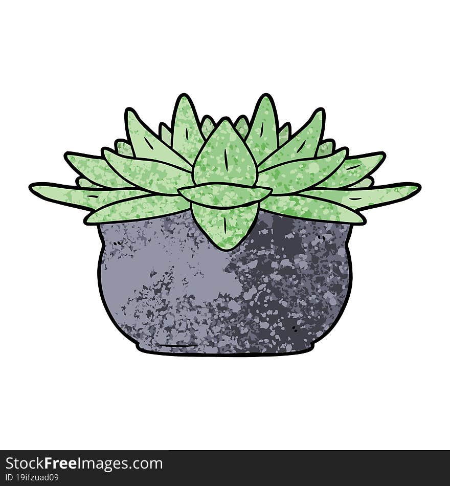 cartoon succulent plant. cartoon succulent plant