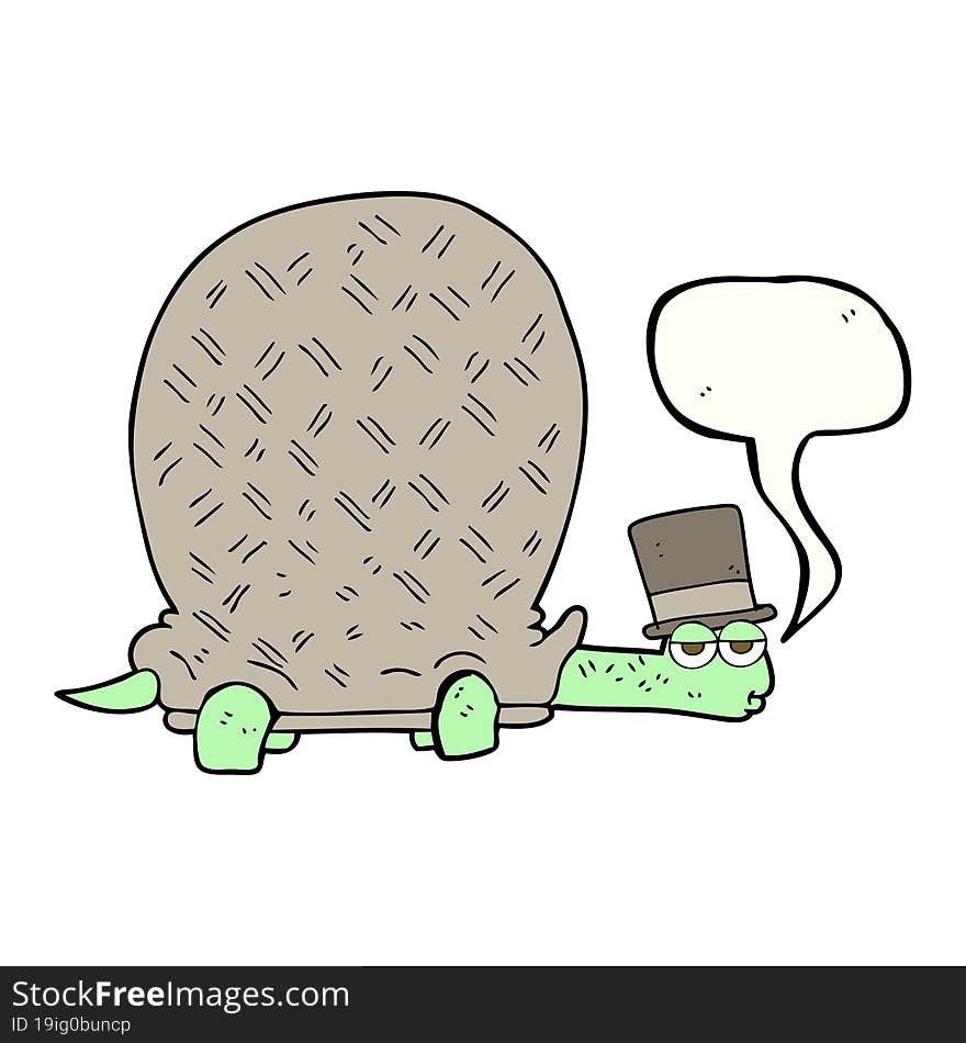 speech bubble cartoon tortoise