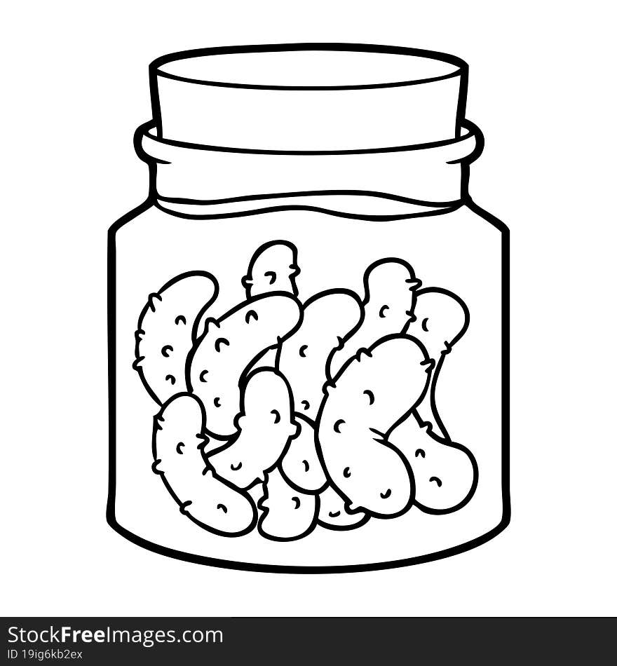 cartoon pickled gherkins. cartoon pickled gherkins