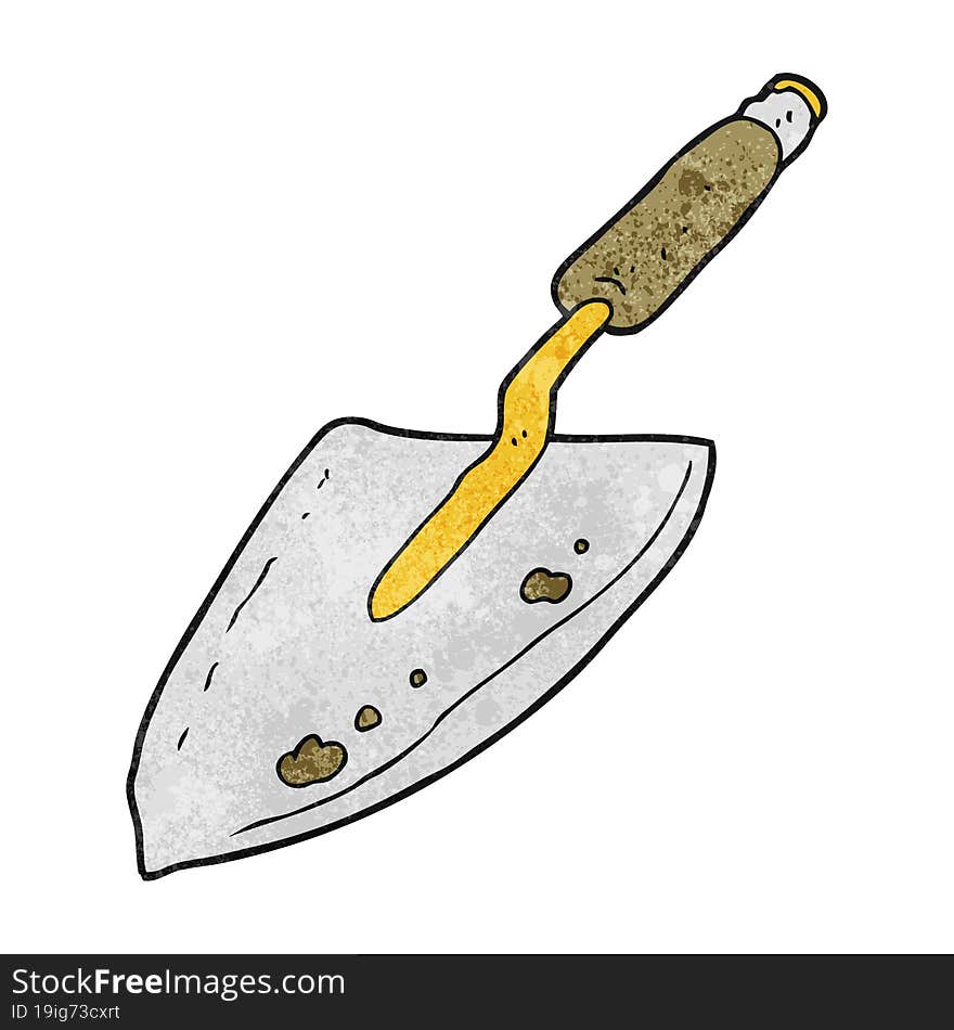 Textured Cartoon Garden Trowel