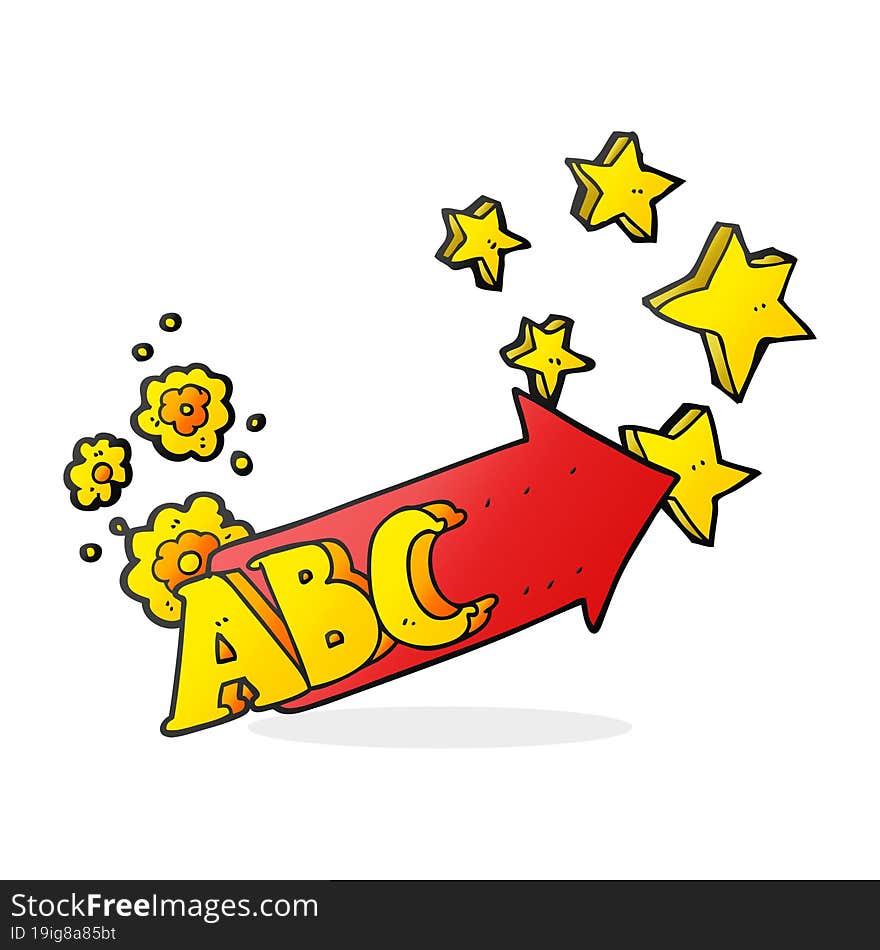 cartoon ABC symbol