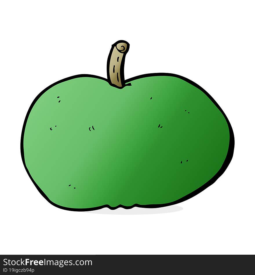 cartoon happy apple