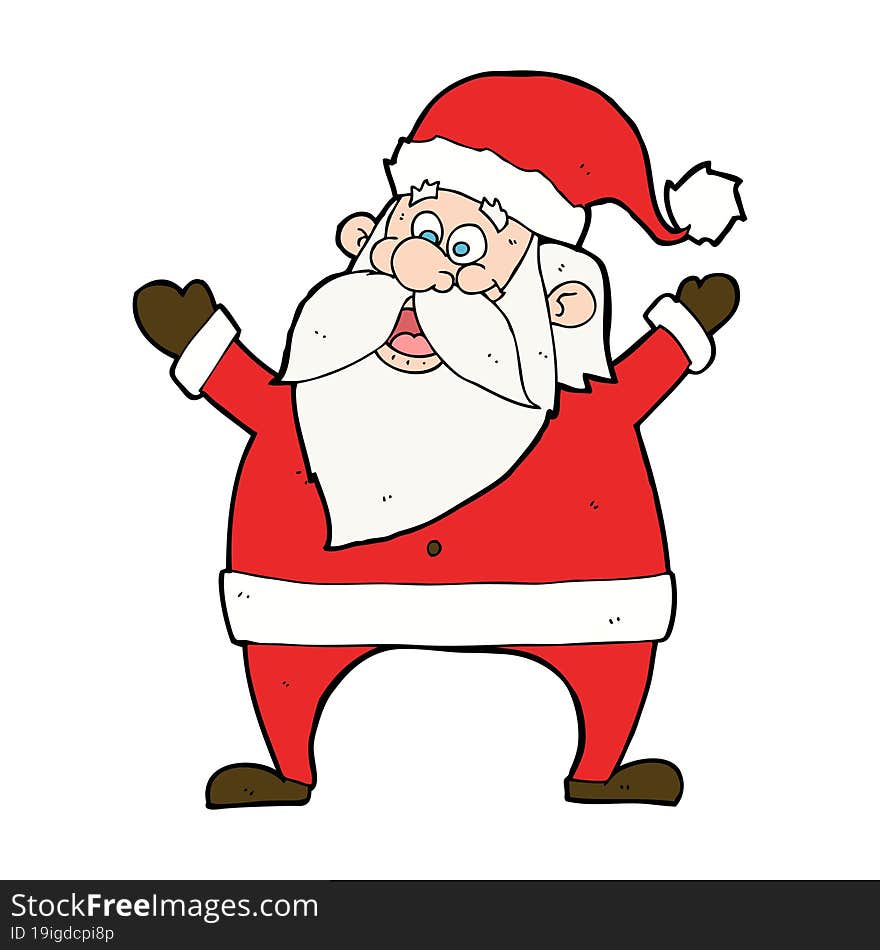 jolly santa cartoon