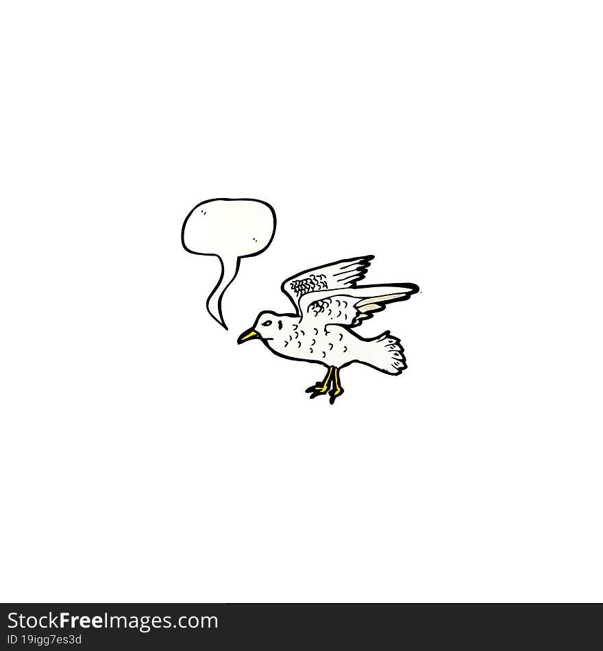 cartoon seagull