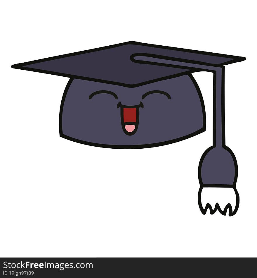 Cute Cartoon Graduation Hat