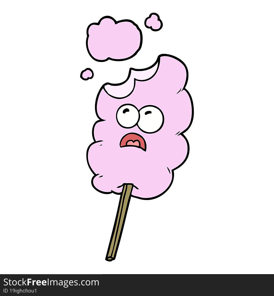 cotton candy cartoon. cotton candy cartoon