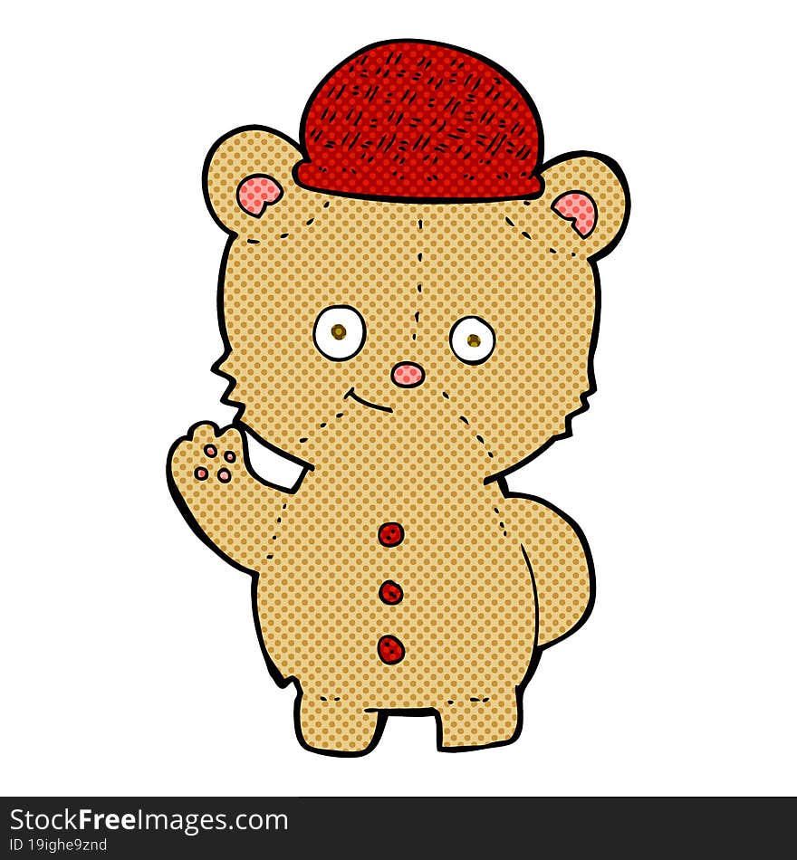 Cartoon Bear In Hat