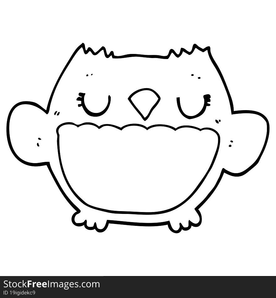 cartoon owl