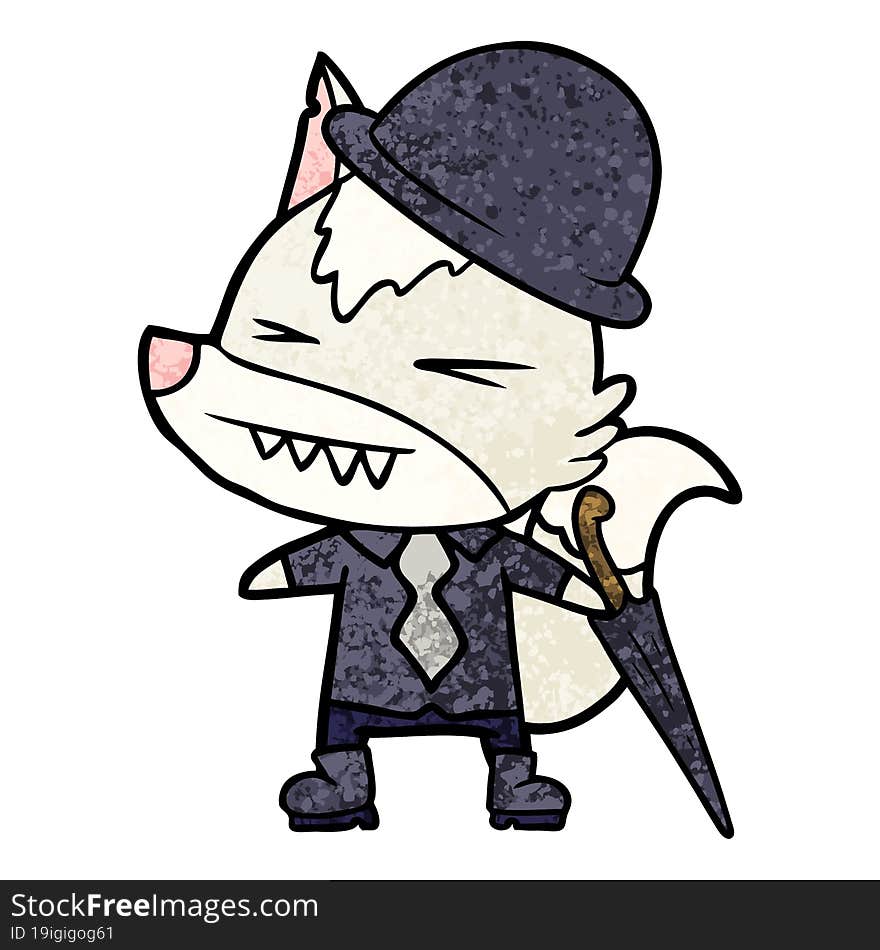 angry wolf boss cartoon. angry wolf boss cartoon