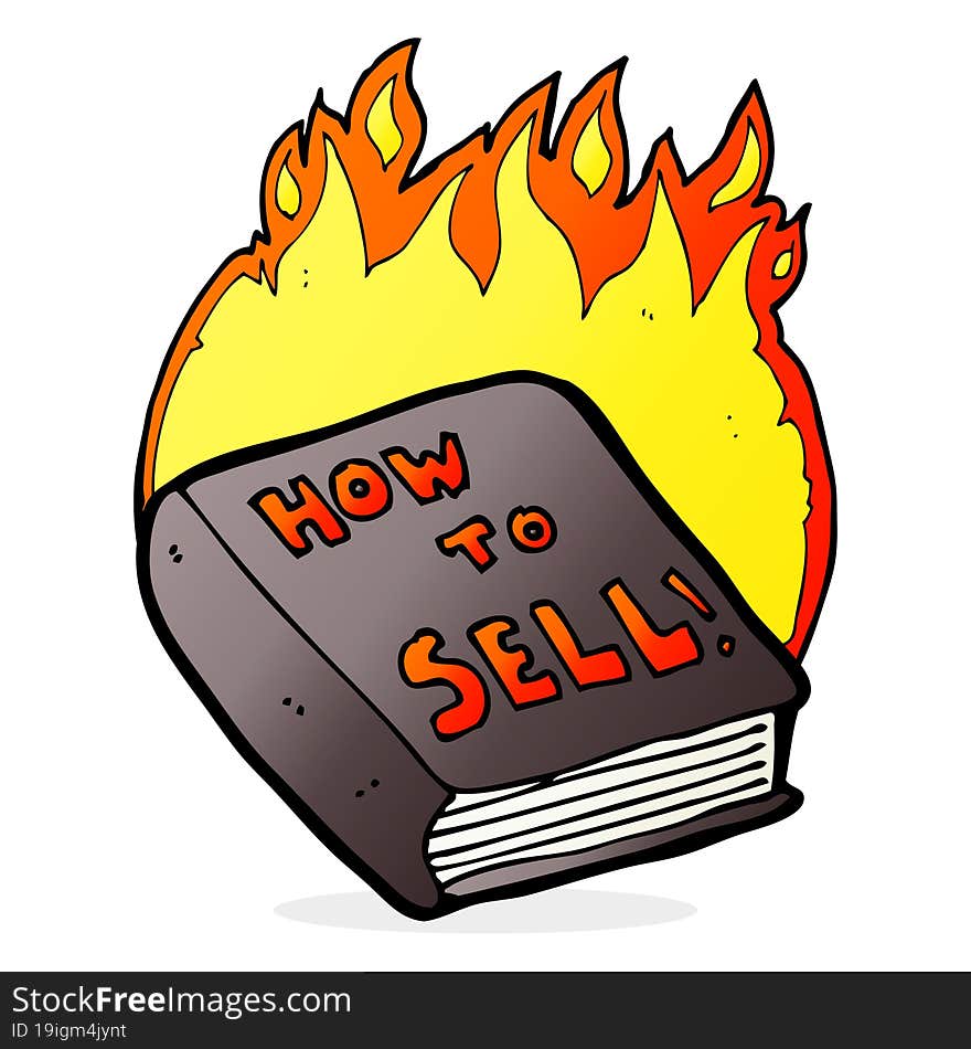 cartoon how to sell book