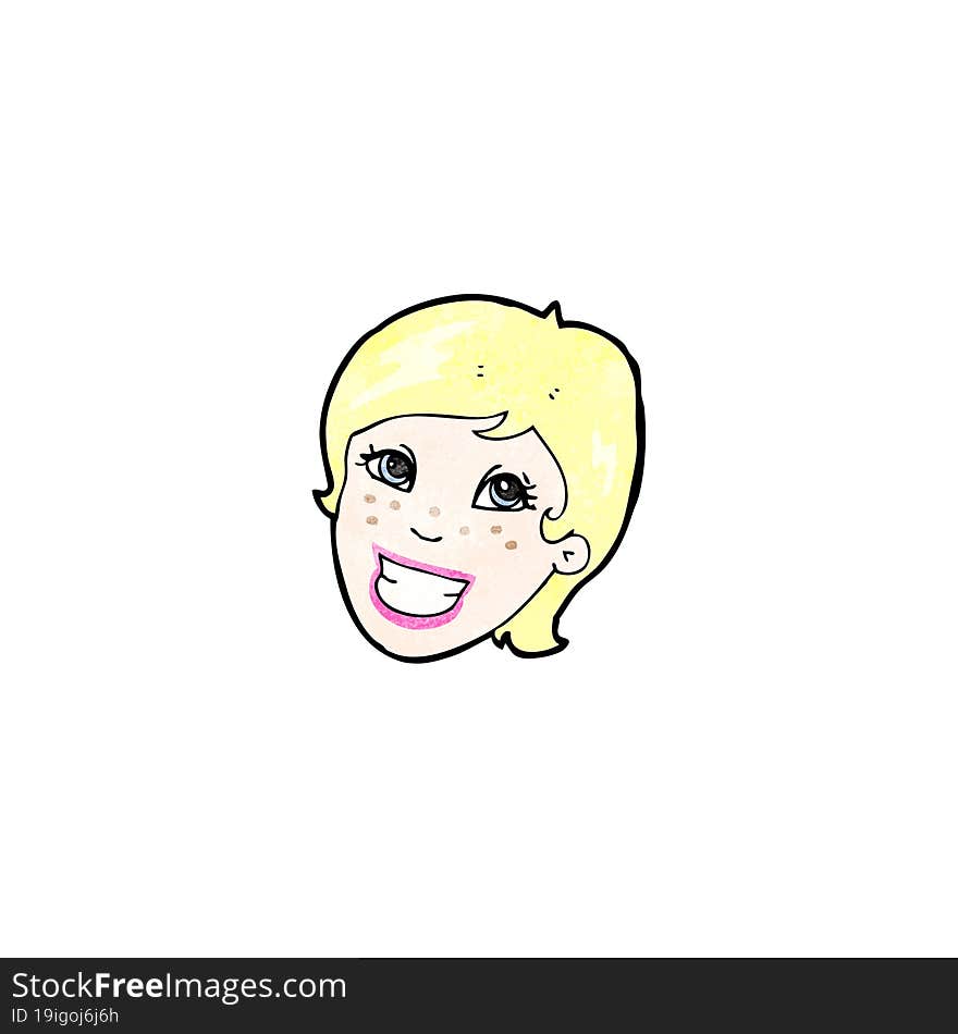 cartoon pretty woman