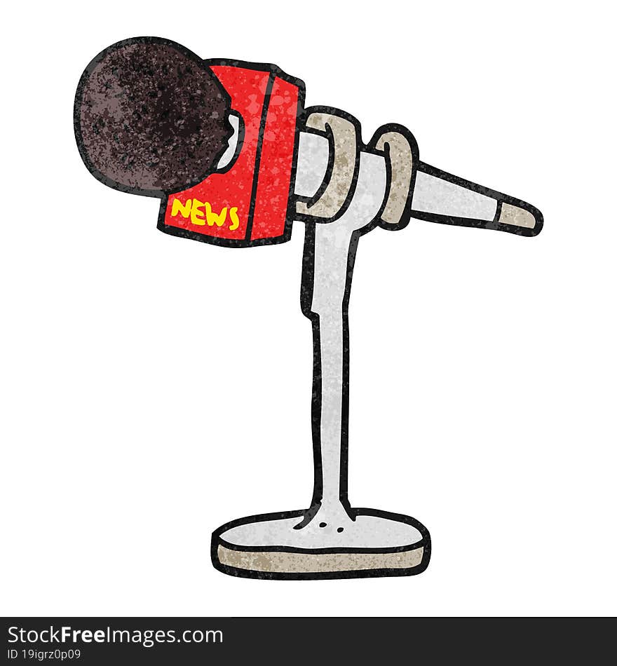 textured cartoon microphone