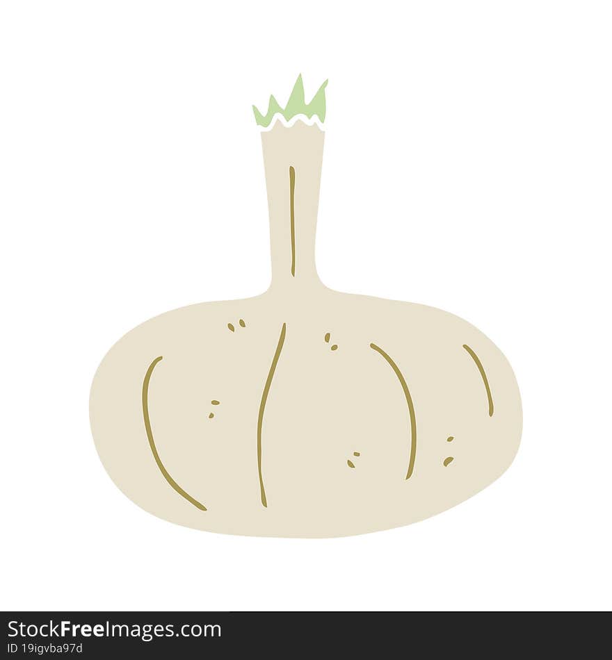 flat color style cartoon onion