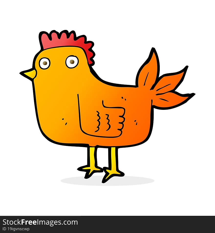 cartoon hen