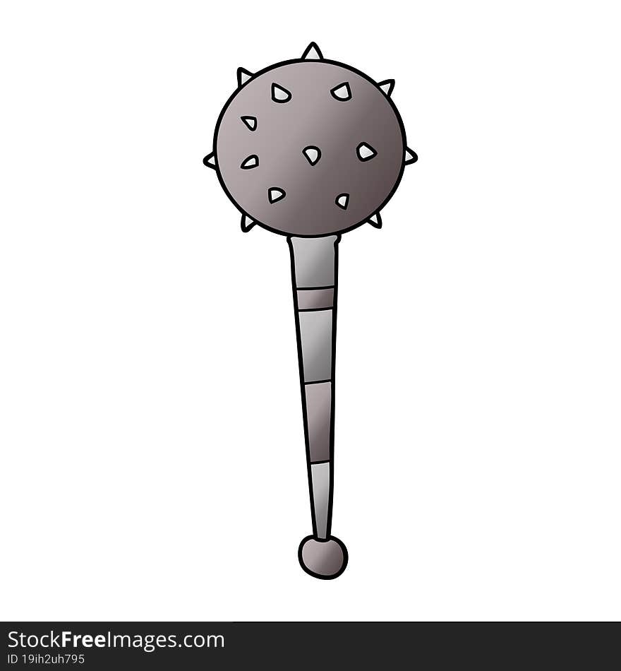 cartoon medieval mace. cartoon medieval mace