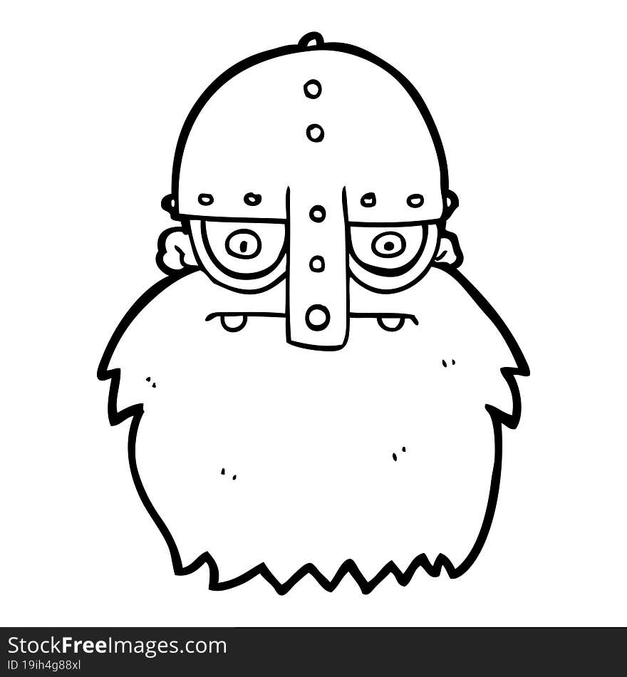 cartoon viking face