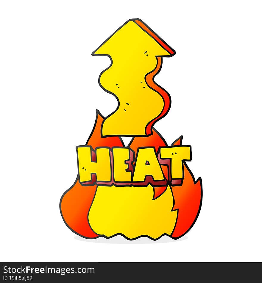 cartoon heat rising