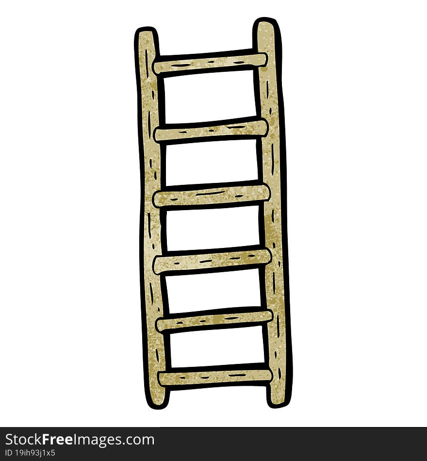 textured cartoon ladder