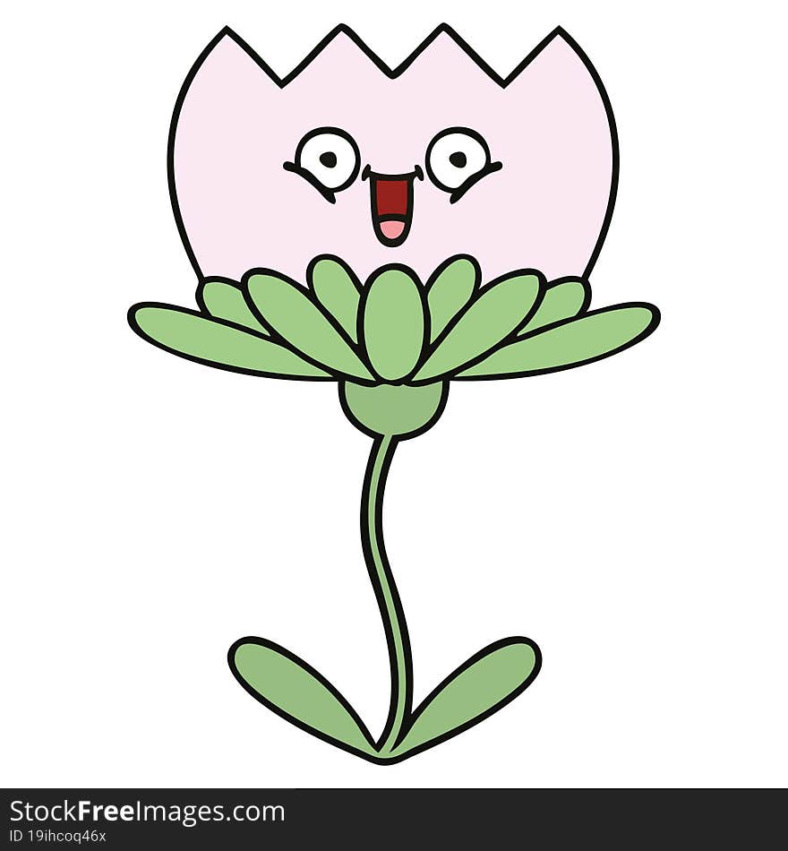 cute cartoon flower