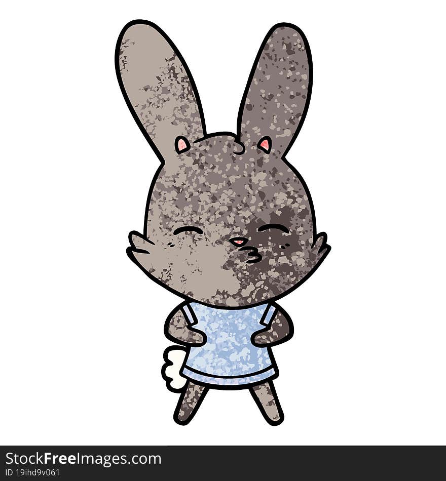 curious bunny cartoon. curious bunny cartoon